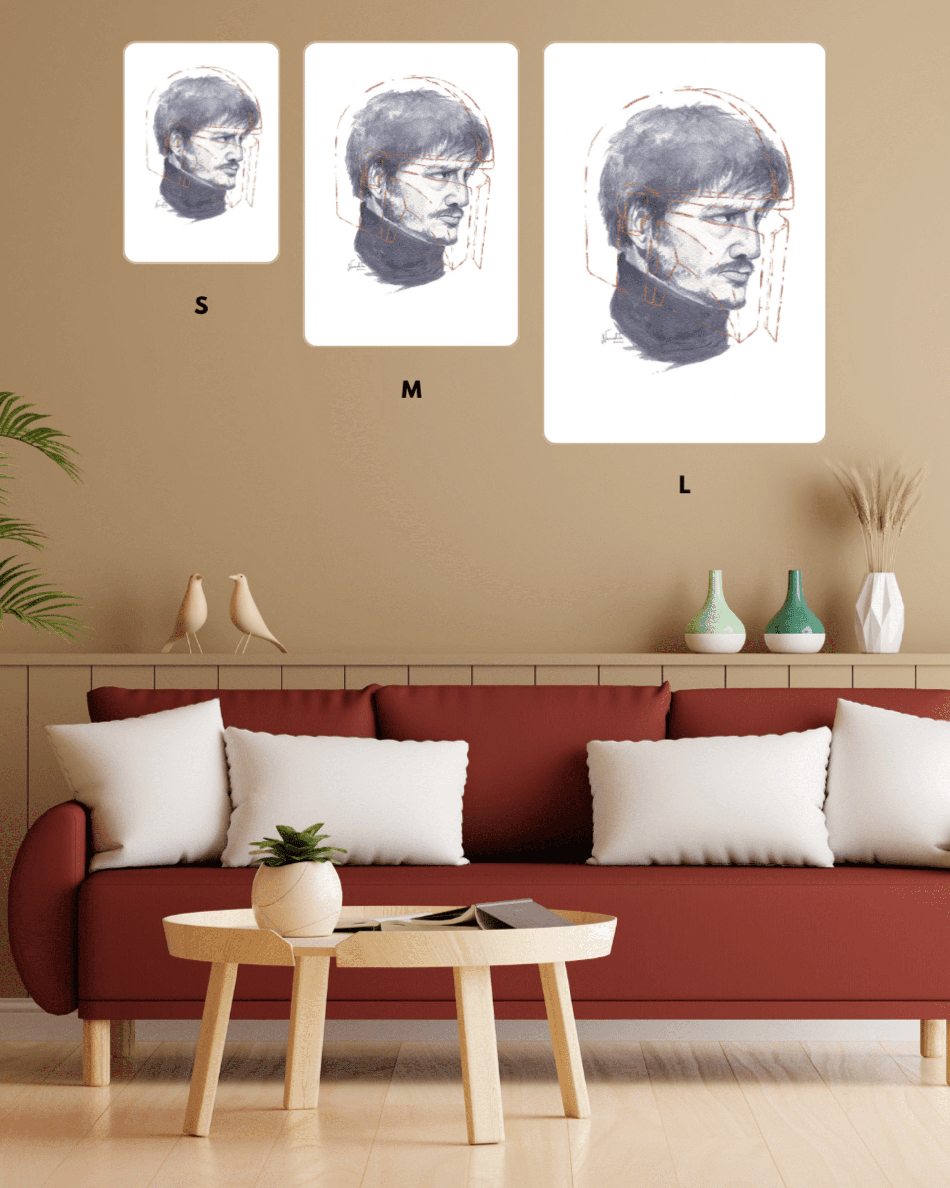 The Mandalorian – Pedro Pascal watercolour - 2